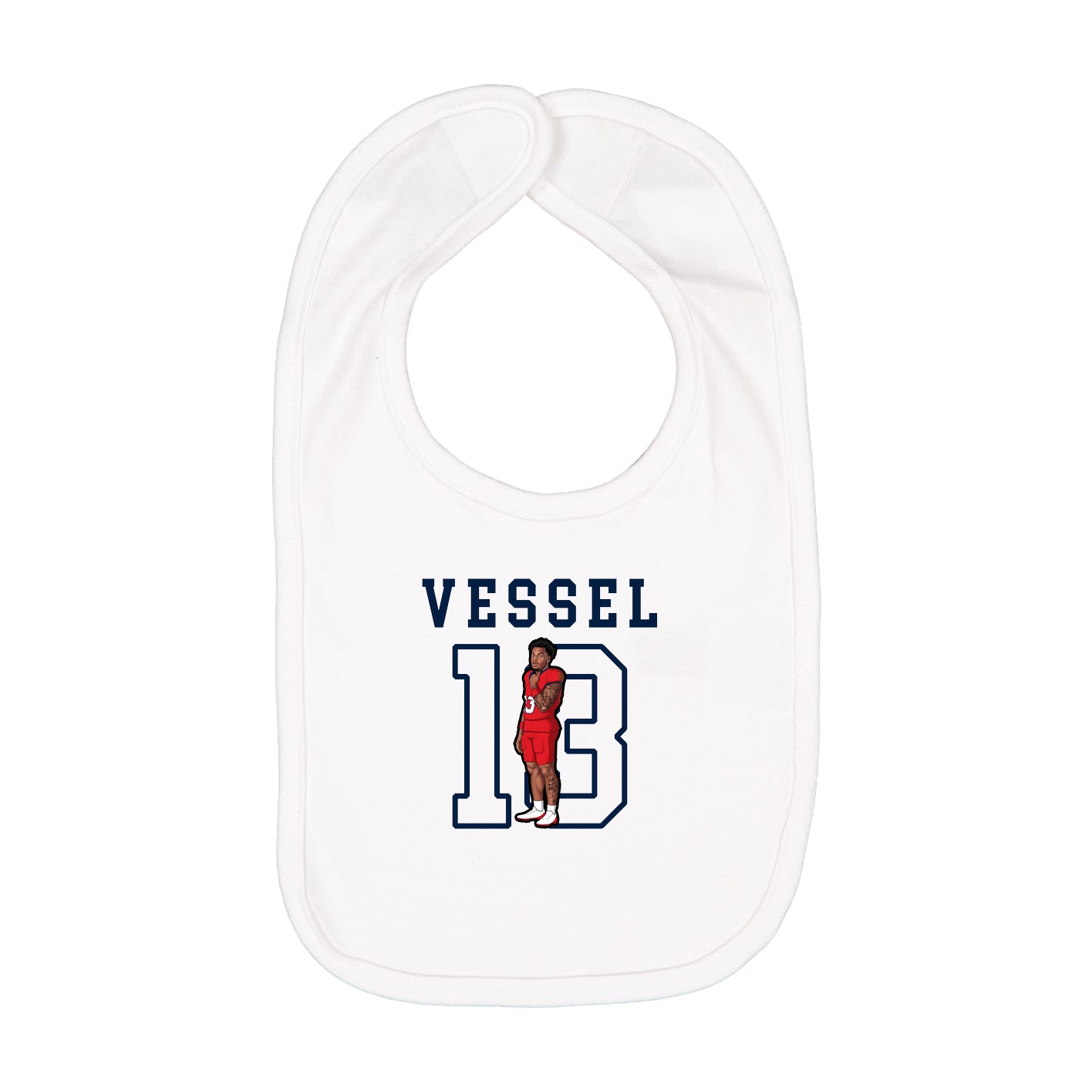 Infant Bib — Shirsey in White
