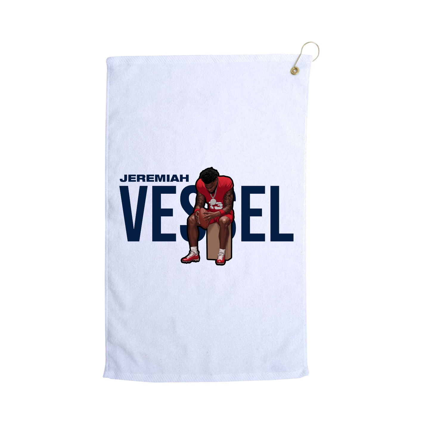 Golf Towel — Player Name in White