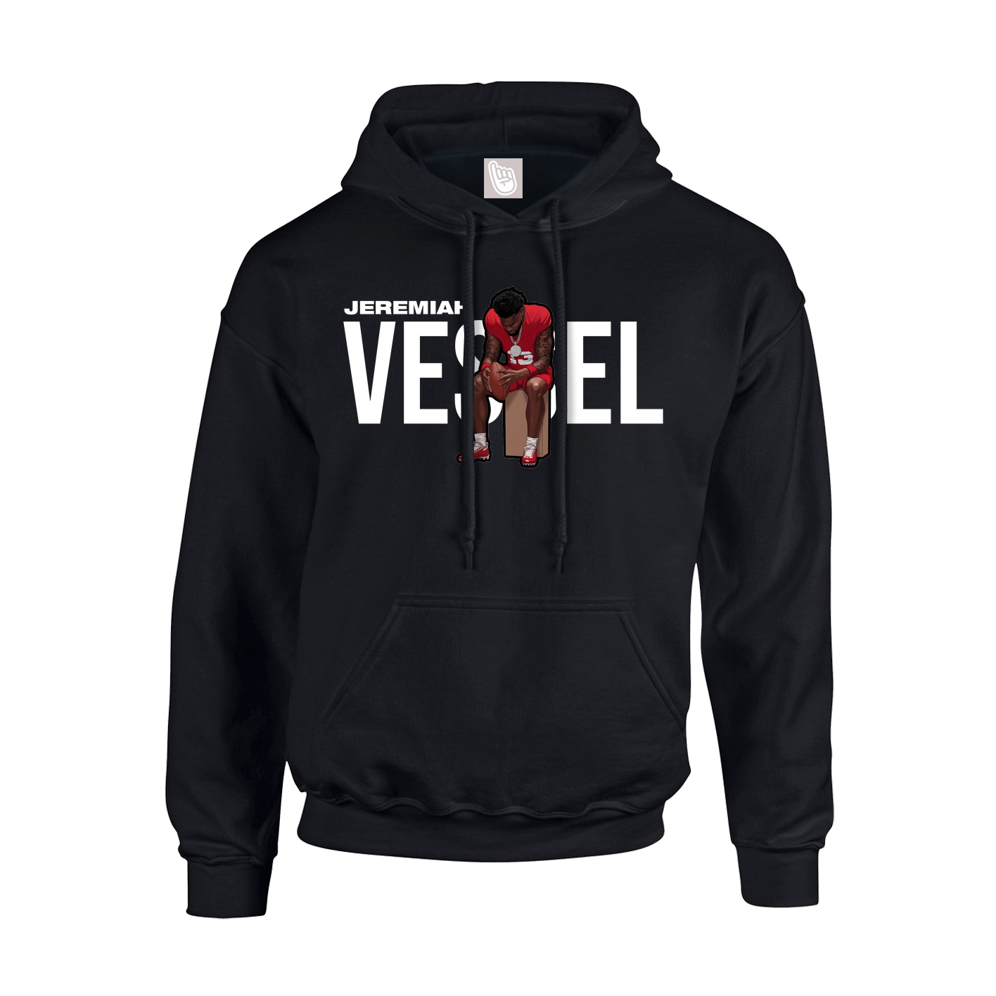 Hoodie — Player Name in Black