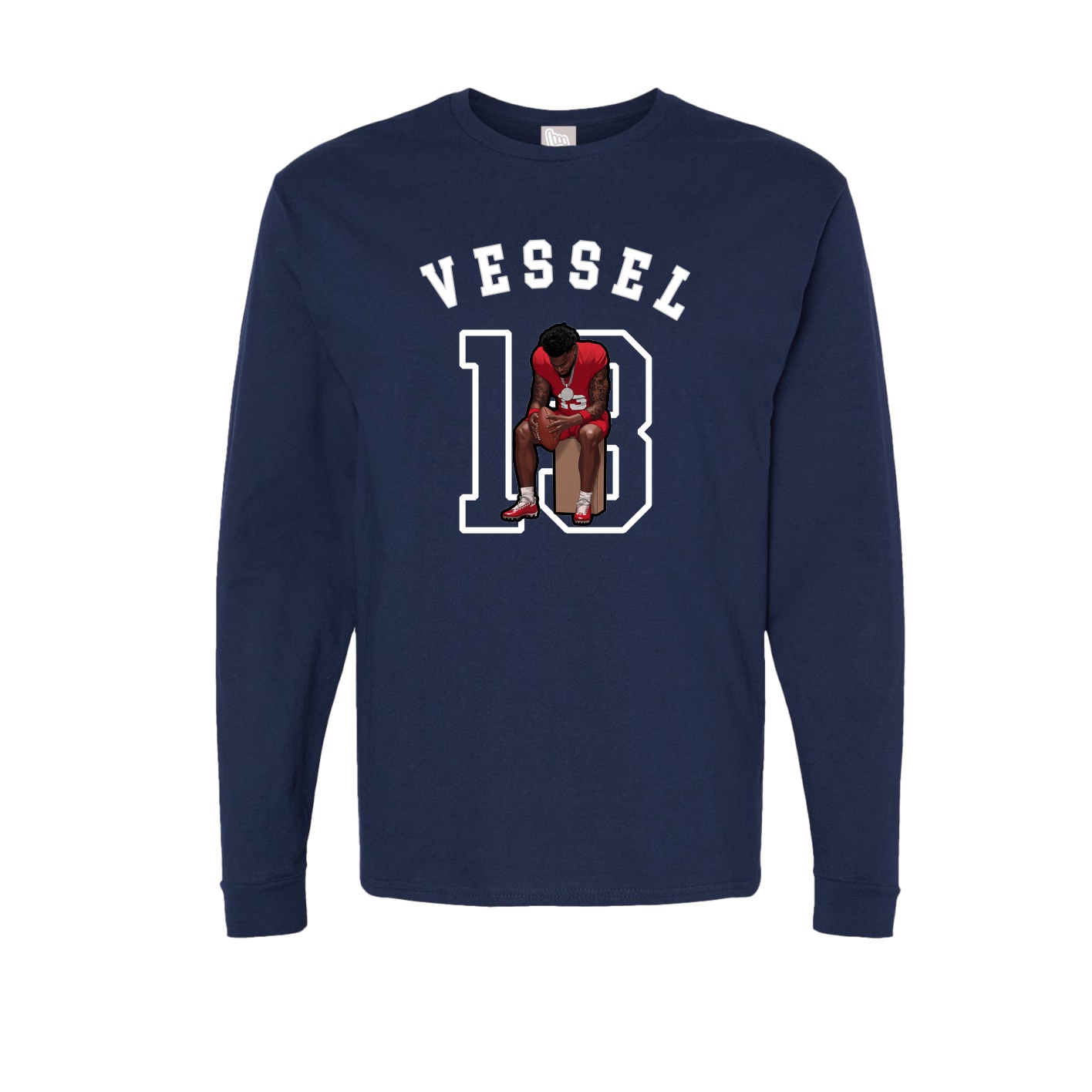 Long Sleeve Tee — Shirsey Arch in Navy