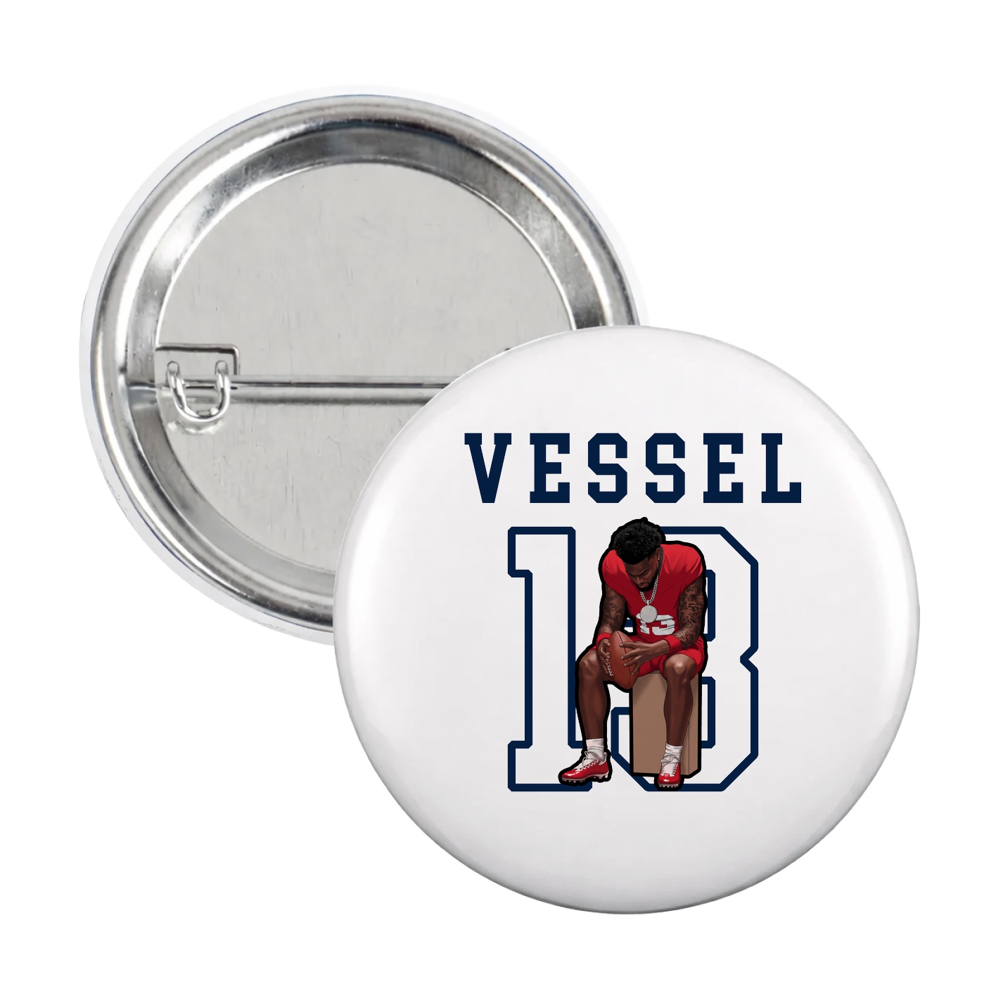 Game Day Button — Shirsey in White