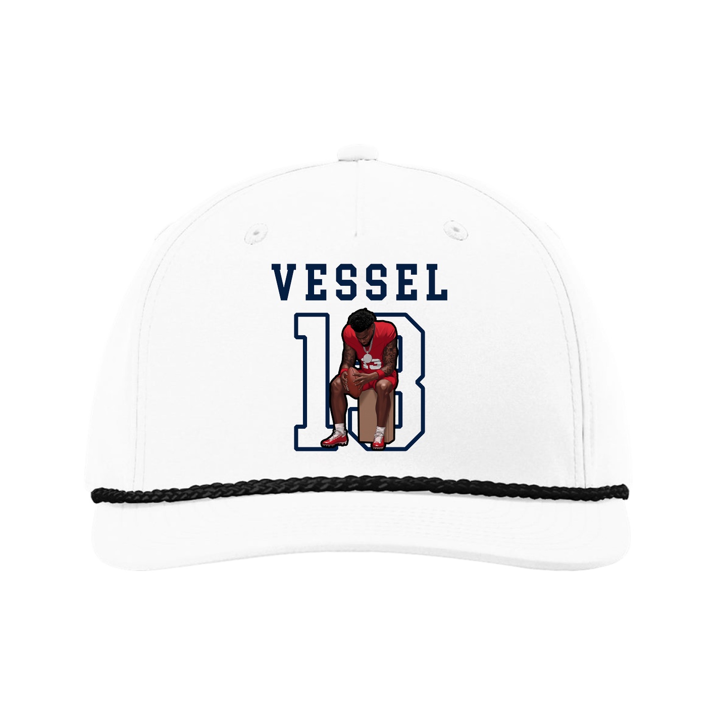 Five-Panel Classic Rope Cap — Shirsey in White