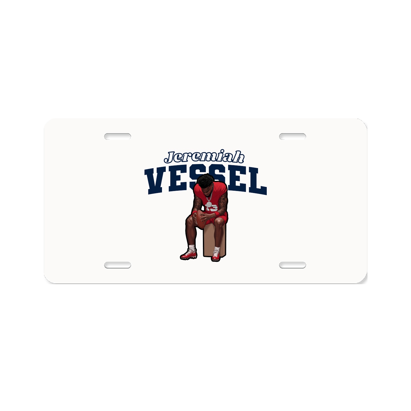 License Plate — Name Arch in Classic