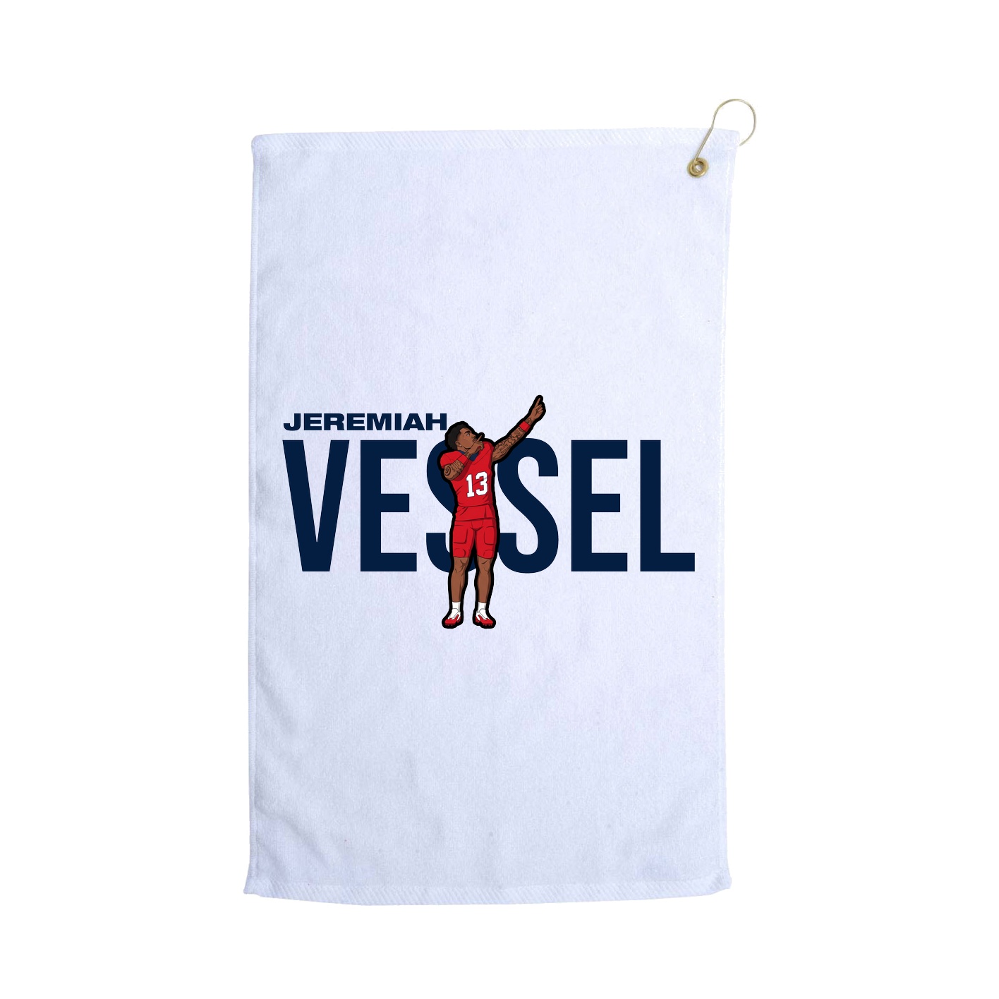 Golf Towel — Player Name in White