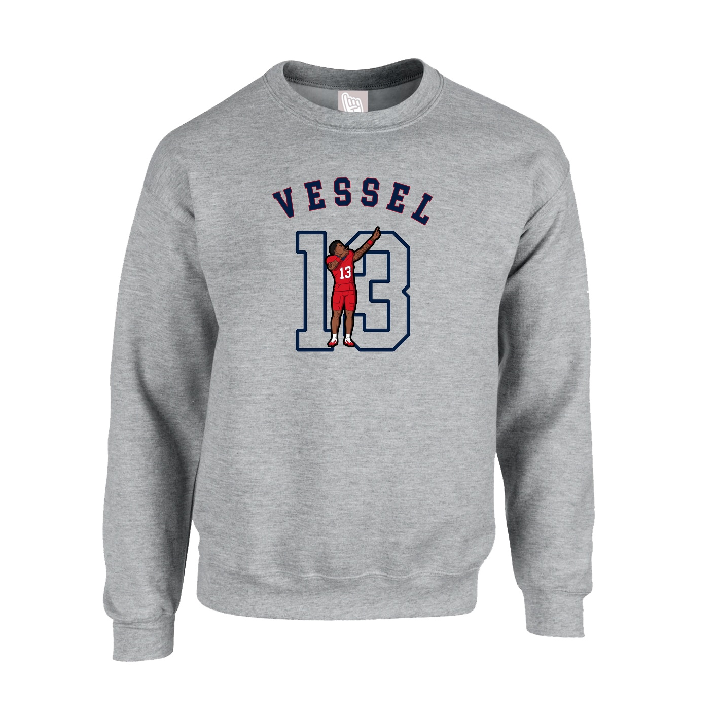 Fleece Crew — Shirsey Arch in Grey