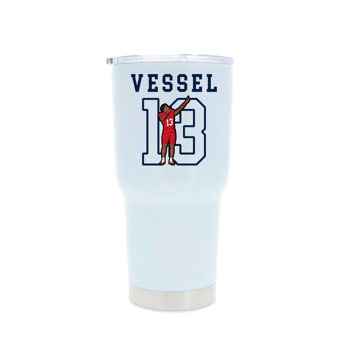 30oz Stainless Steel Tumbler — Shirsey in White