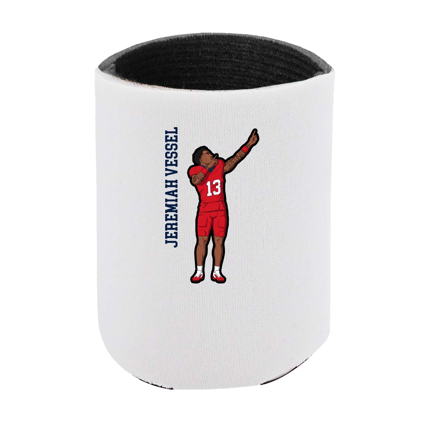 Can Holder — Name Vertical in White