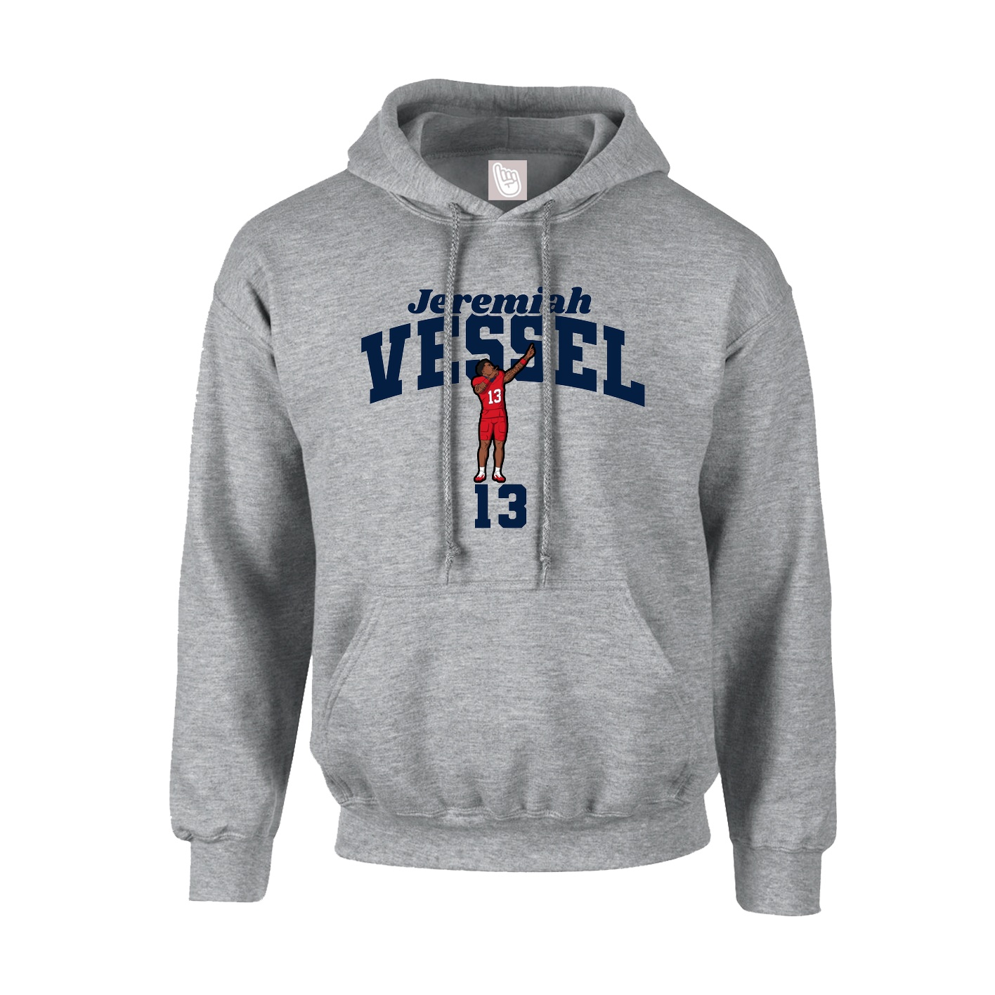 Youth Hoodie — Signature Arch in Grey