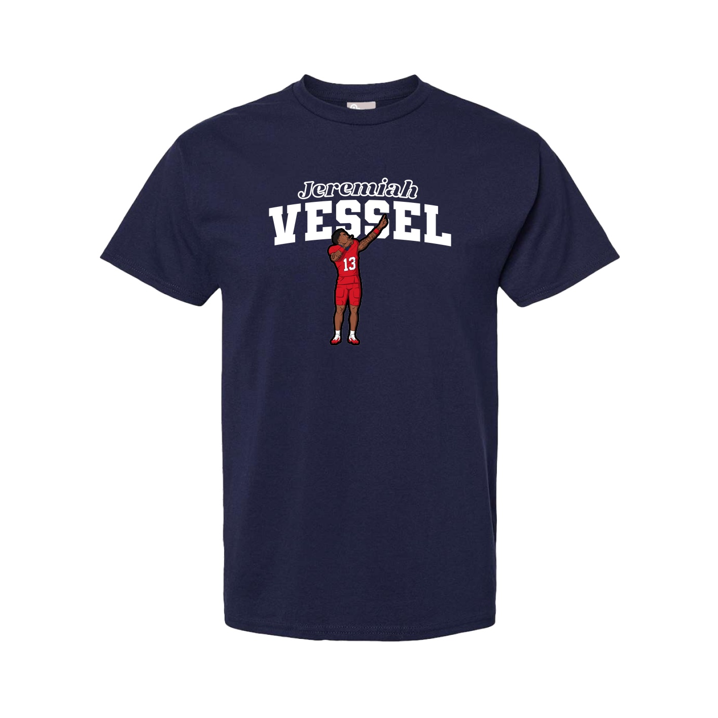 Youth Tee — Name Arch in Navy