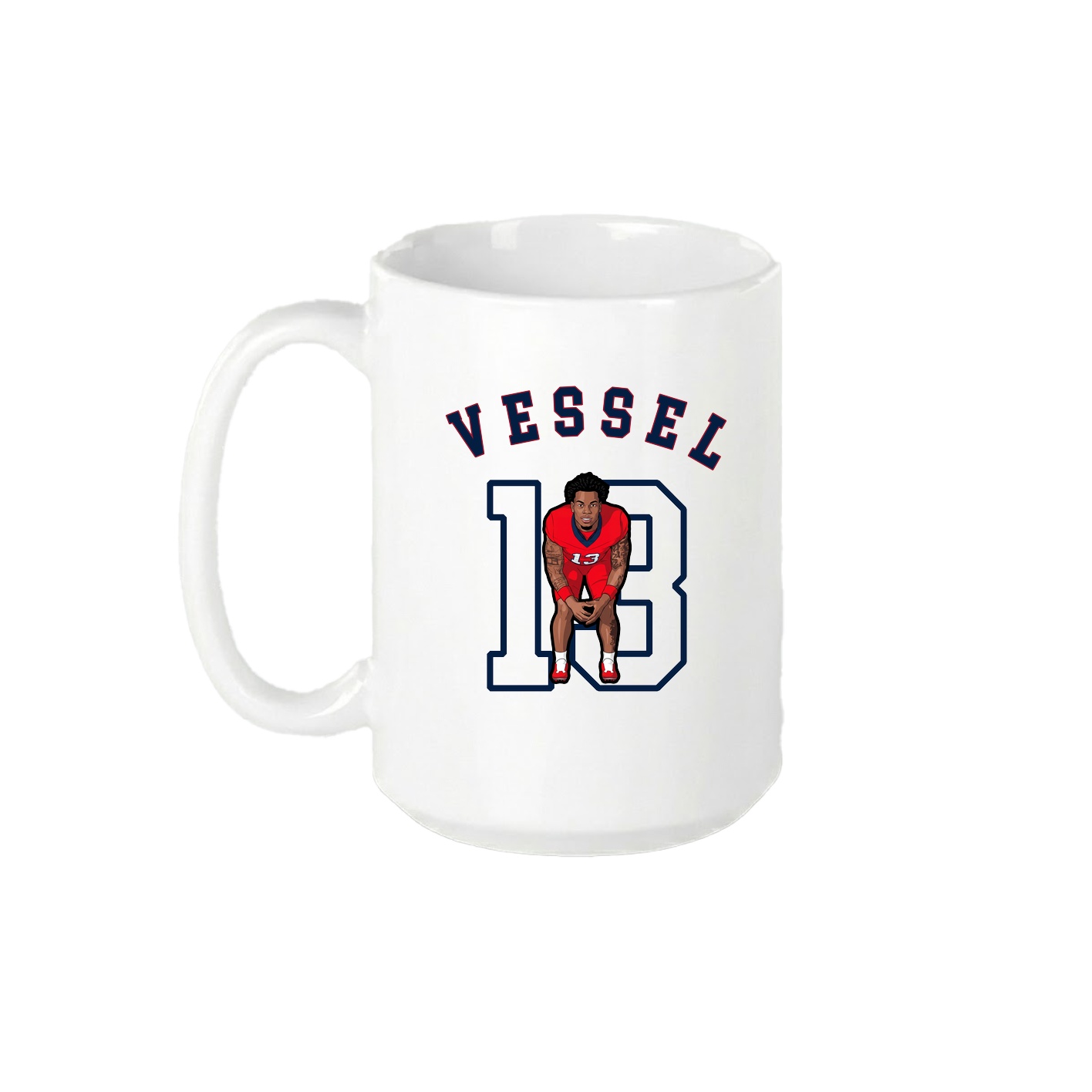 15oz Coffee Mug — Shirsey Arch in White