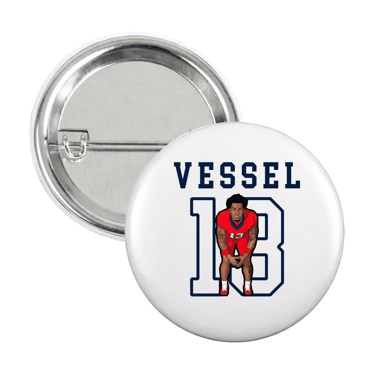 Game Day Button — Shirsey in White