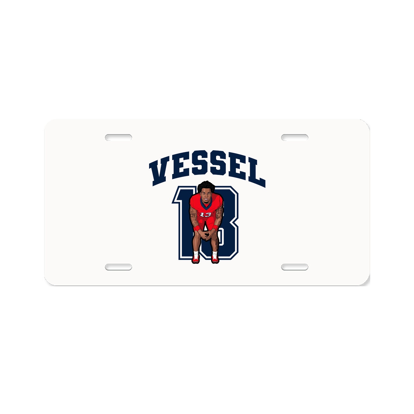License Plate — Number in Classic