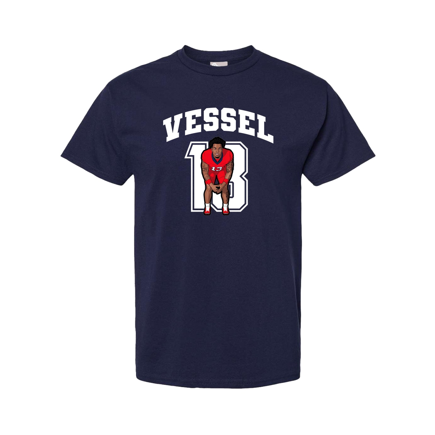 Tee — Number in Navy