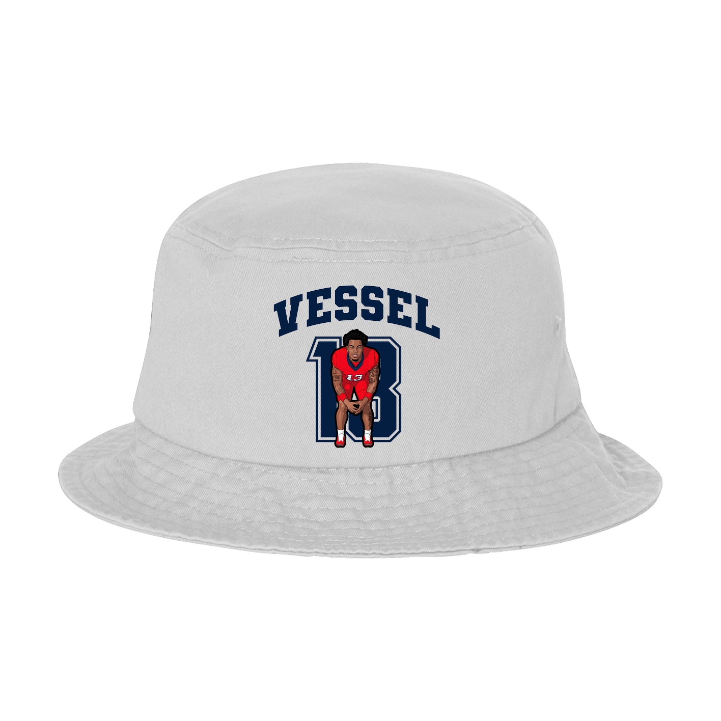 Bucket Cap — Number in White