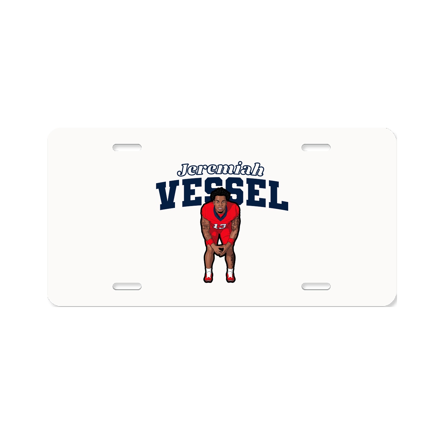 License Plate — Name Arch in Classic