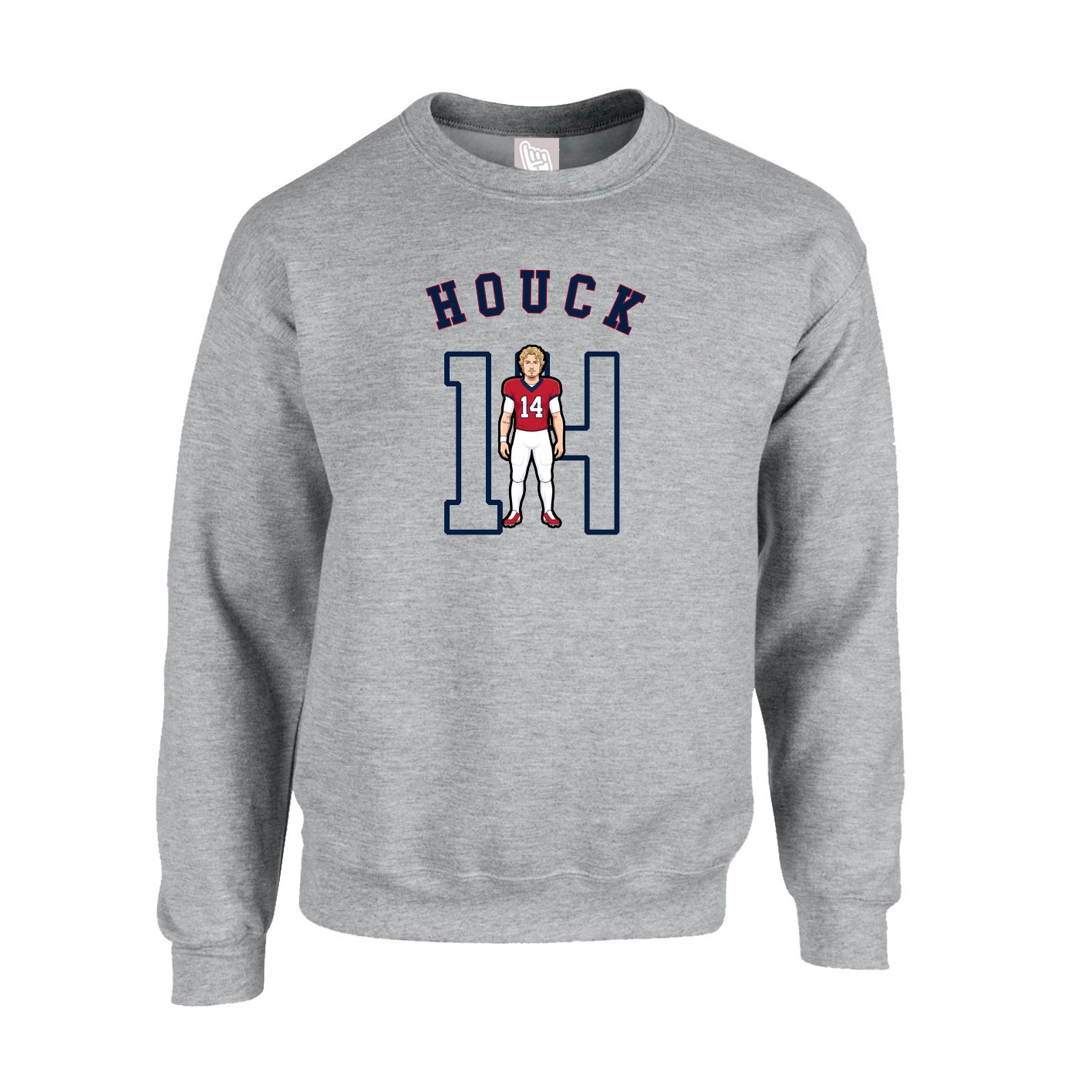 Fleece Crew — Shirsey Arch in Grey