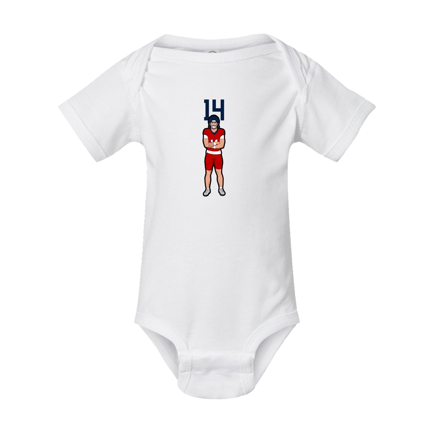 Baby Onesie — Number Top in White