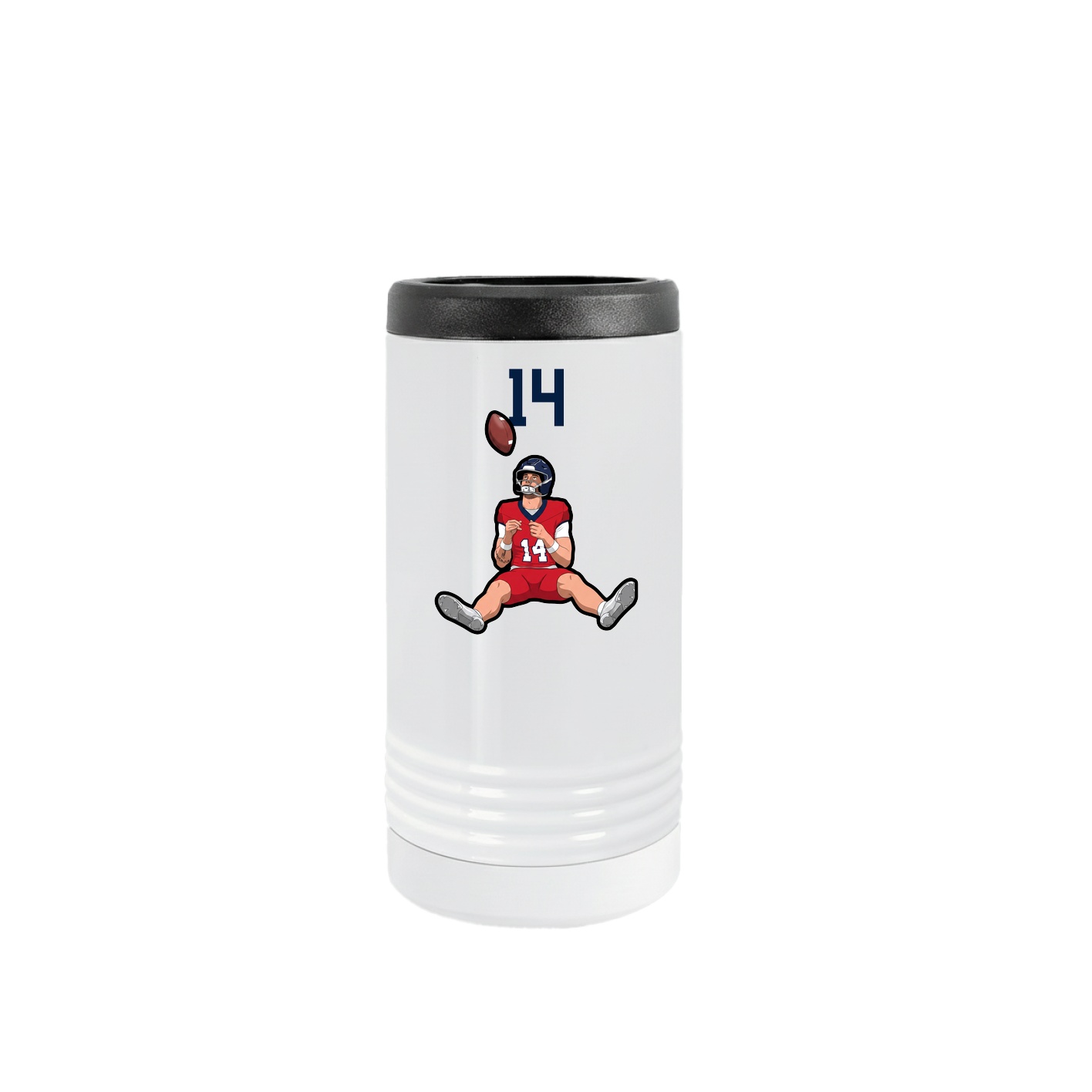 Slim Beverage Holder — Number Top in White
