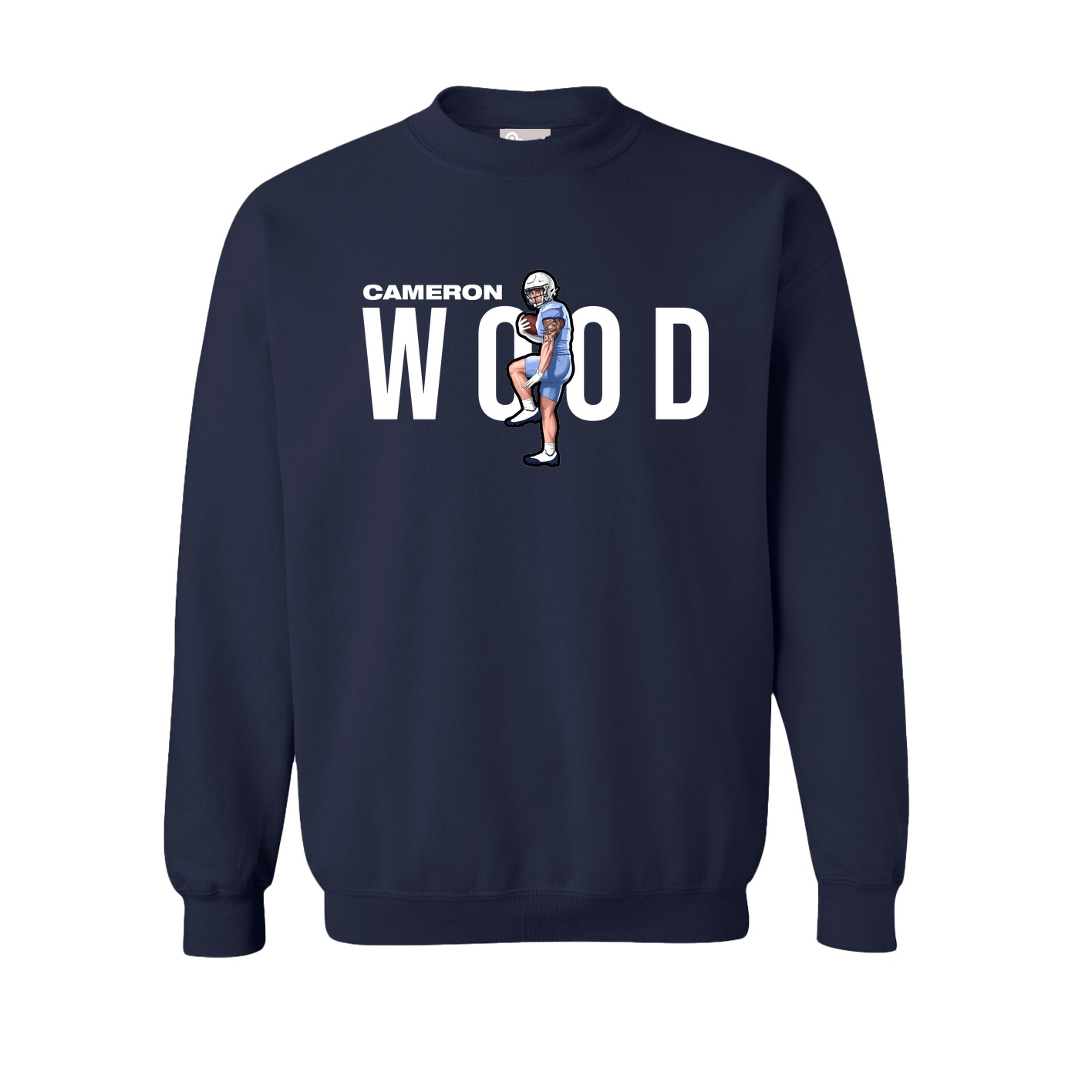 Fleece Crew — Player Name in Navy