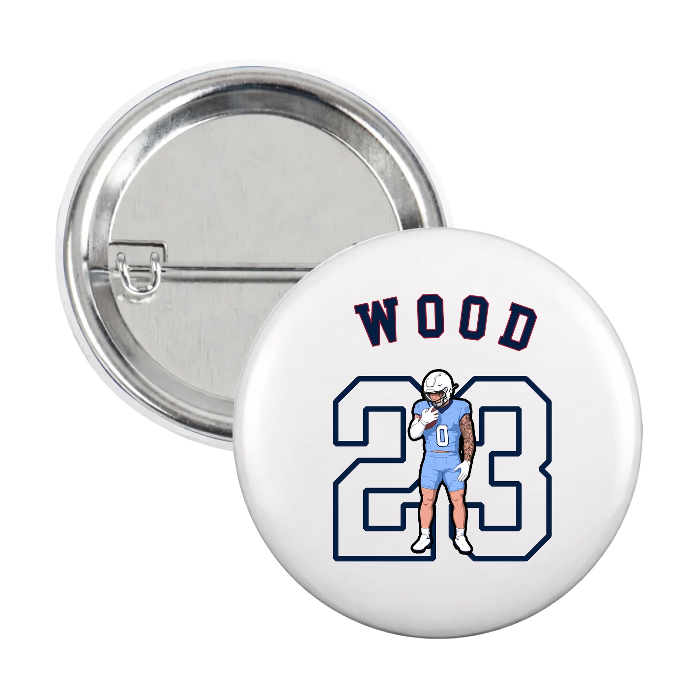 Game Day Button — Shirsey Arch in White