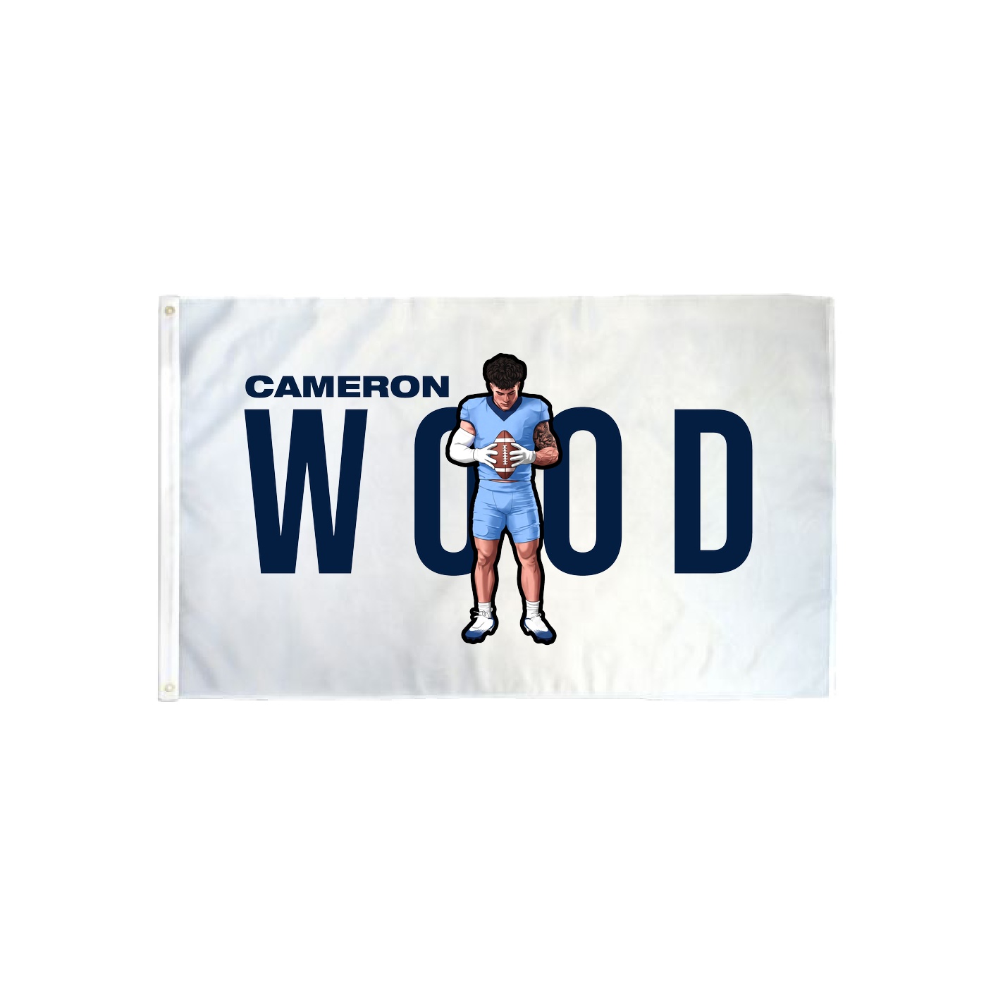 3x5 Flag — Player Name in Classic