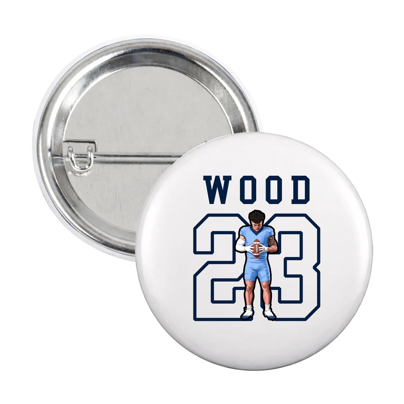 Game Day Button — Shirsey in White