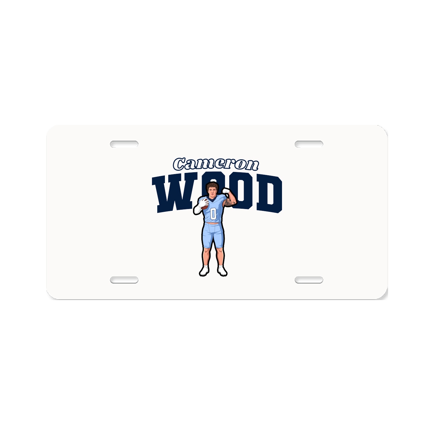 License Plate — Name Arch in Classic
