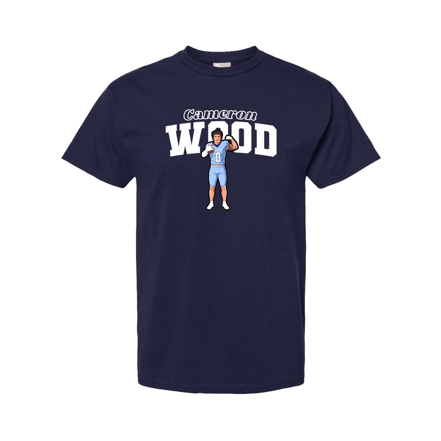 Youth Tee — Name Arch in Navy