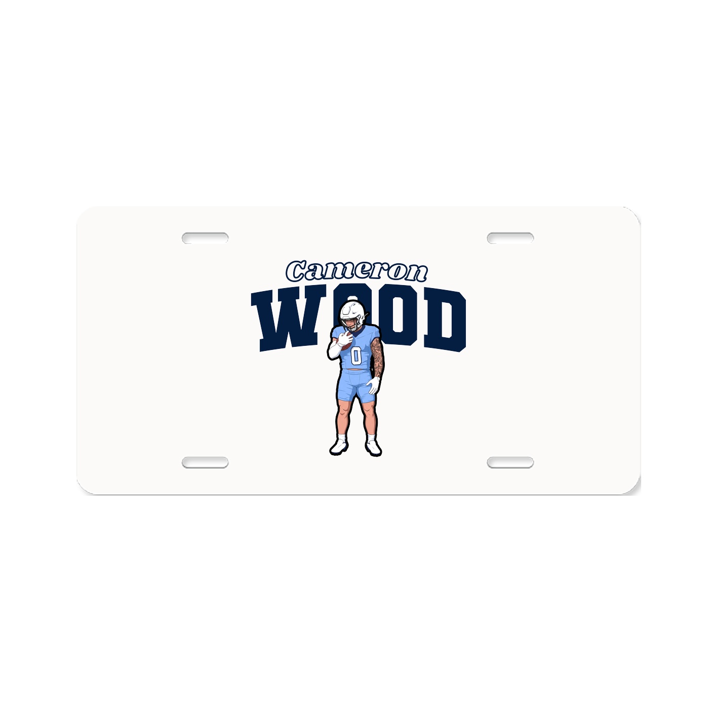 License Plate — Name Arch in Classic
