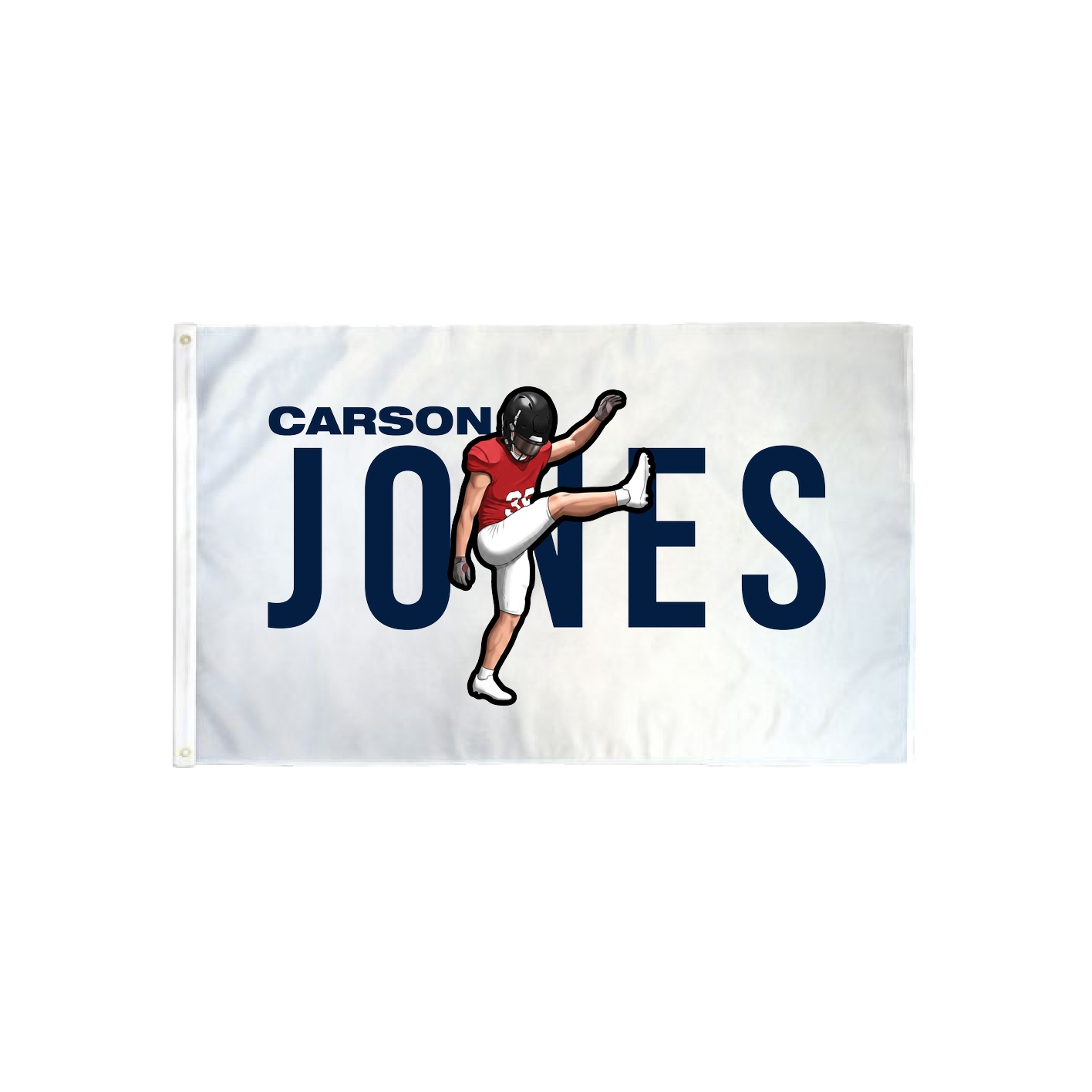 3x5 Flag — Player Name in Classic
