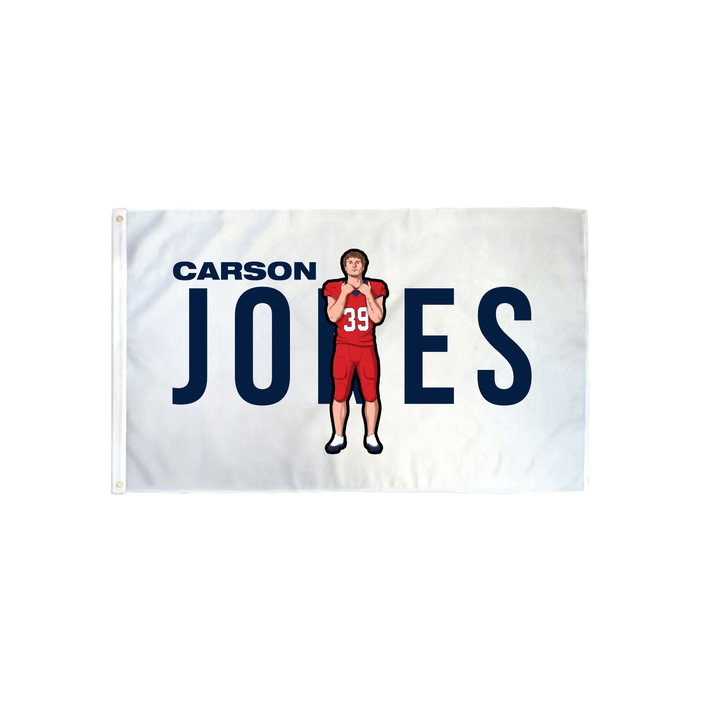 3x5 Flag — Player Name in Classic
