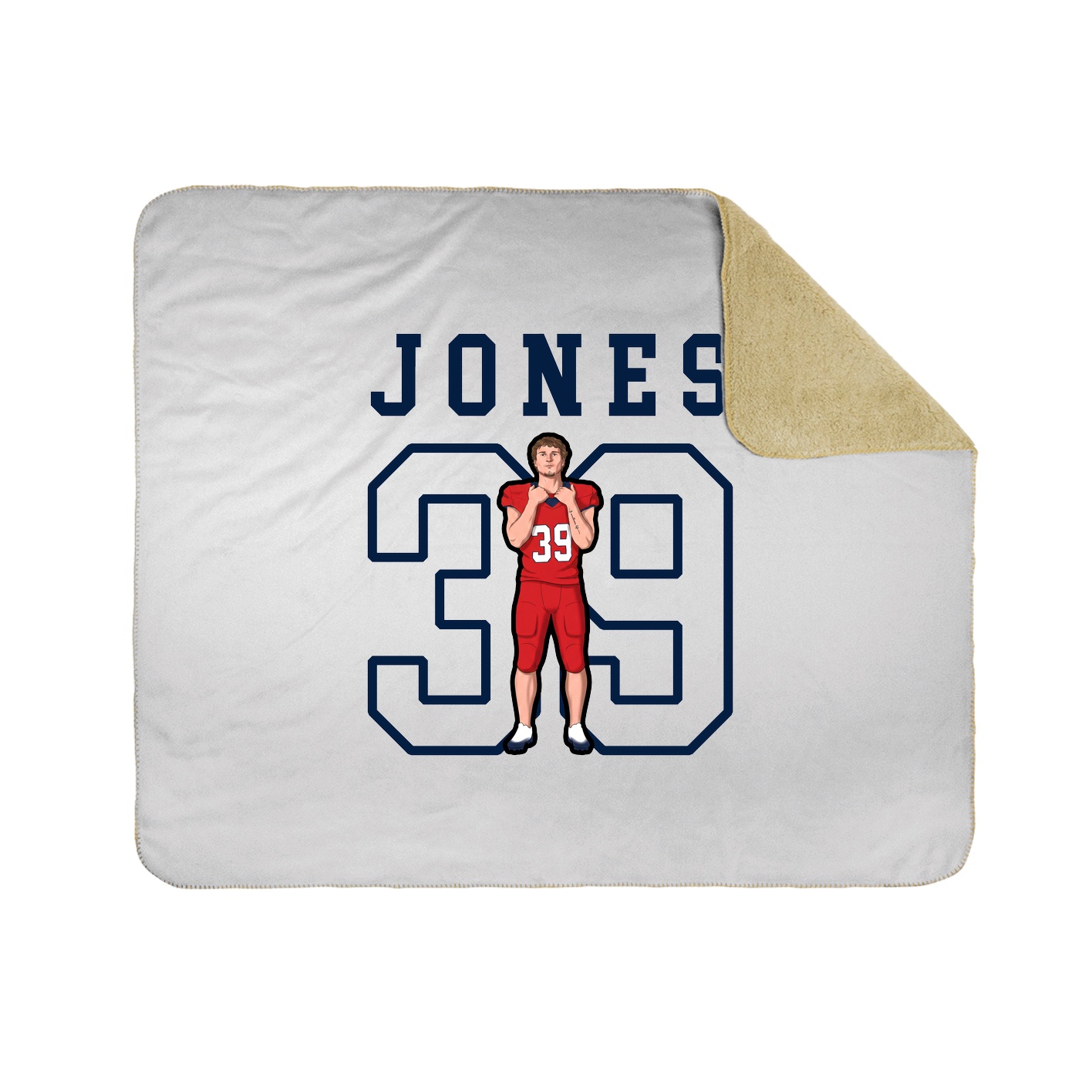 Throw Blanket — Shirsey in White