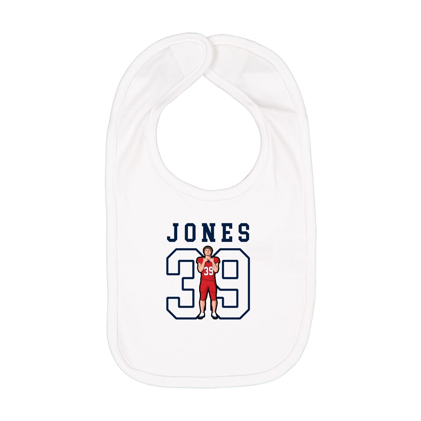 Infant Bib — Shirsey in White