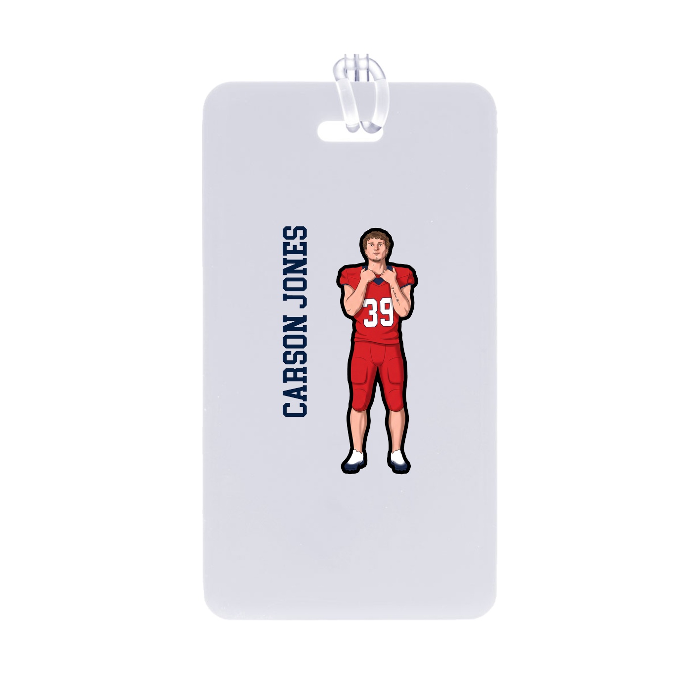 Bag Tag — Name Vertical in Classic