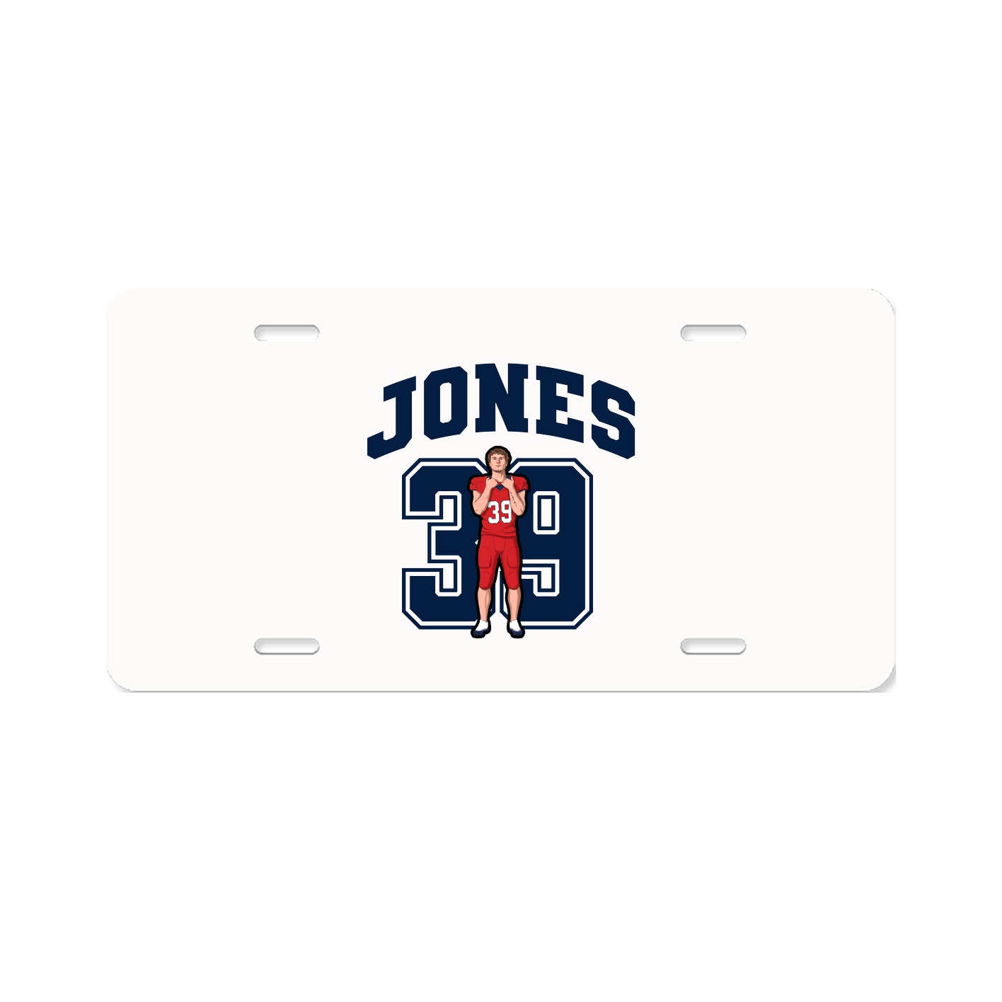 License Plate — Number in Classic