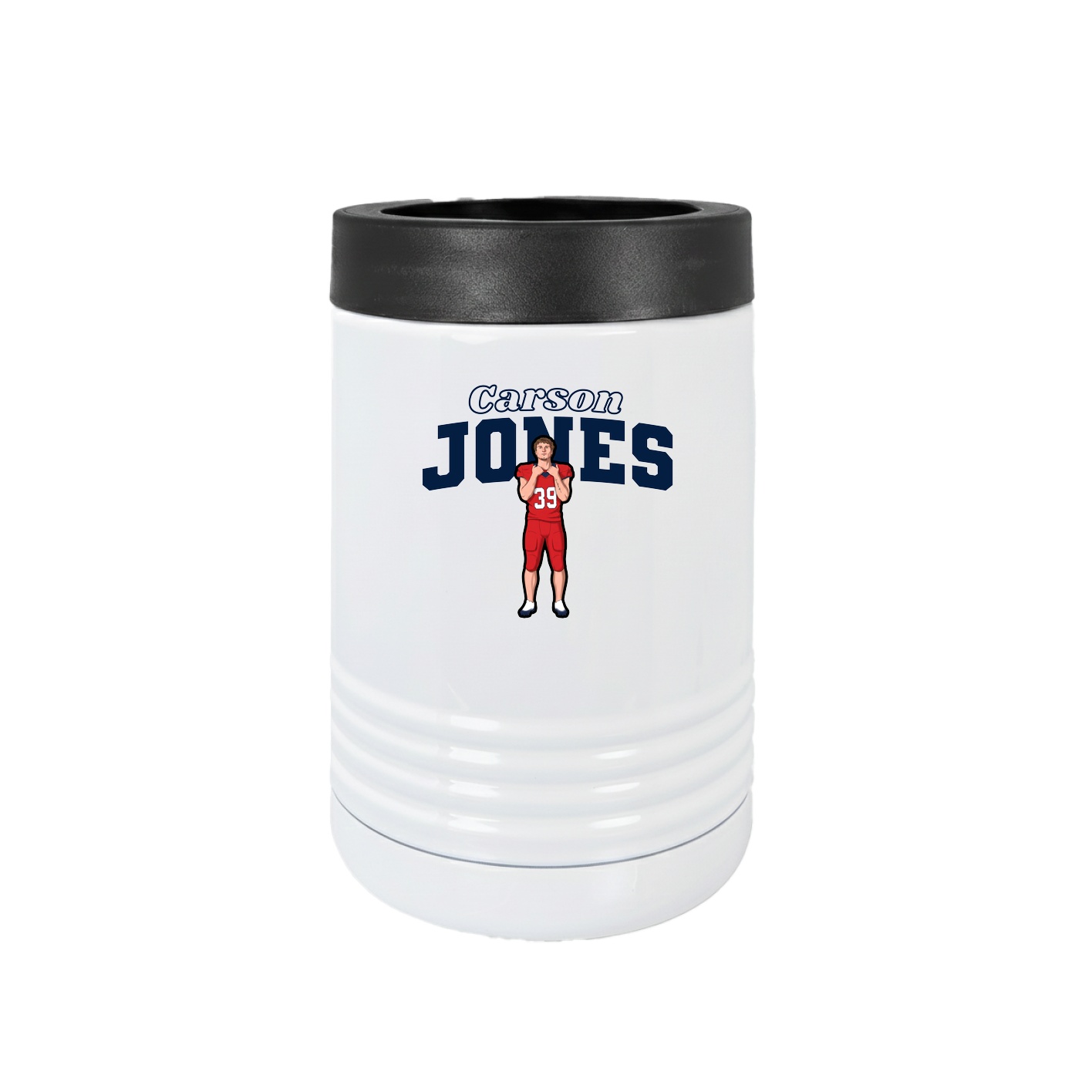 Beverage Holder — Name Arch in White