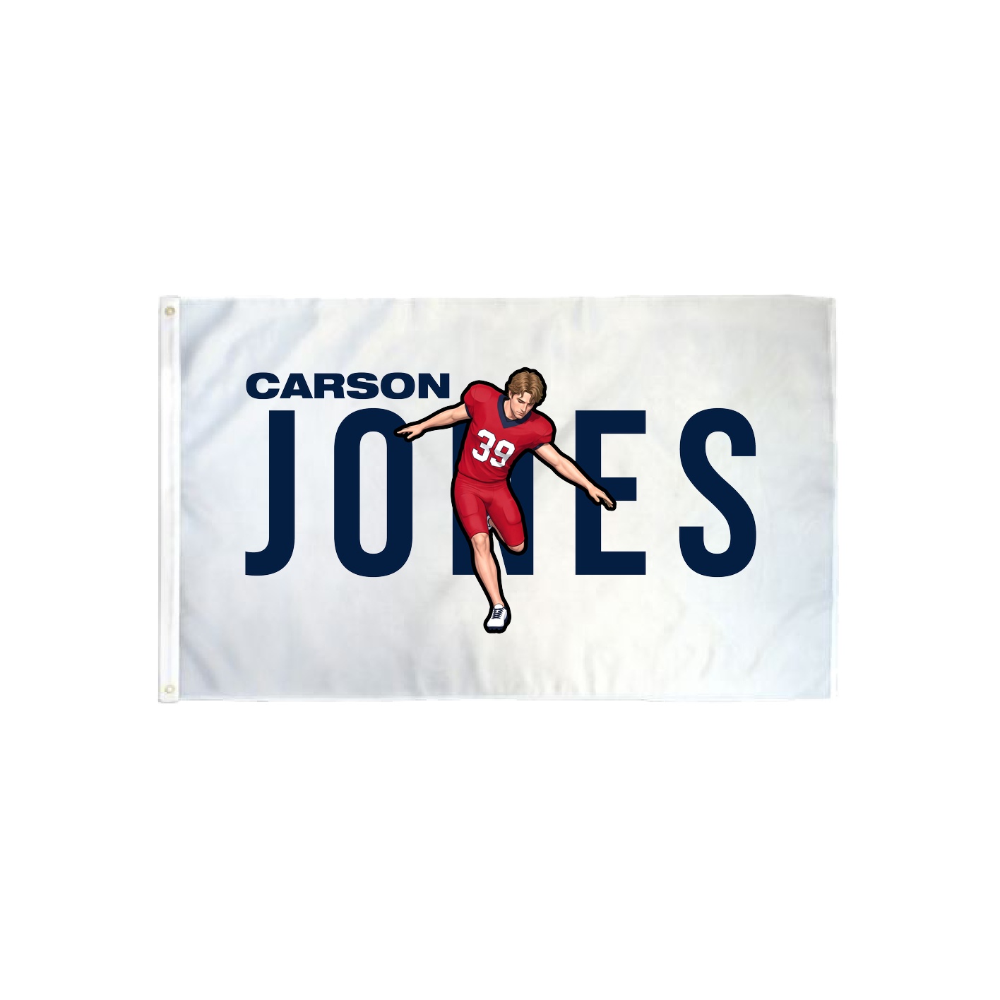 3x5 Flag — Player Name in Classic