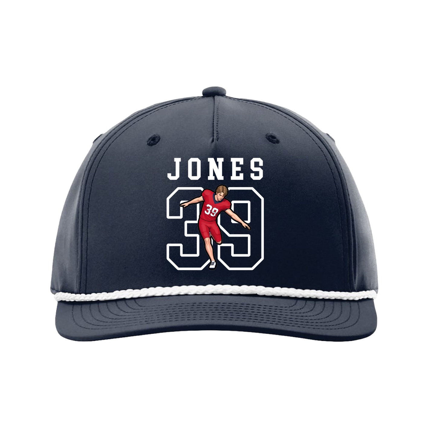Five-Panel Classic Rope Cap — Shirsey in Navy
