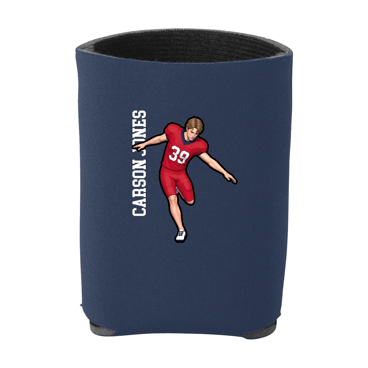 Can Holder — Name Vertical in Navy