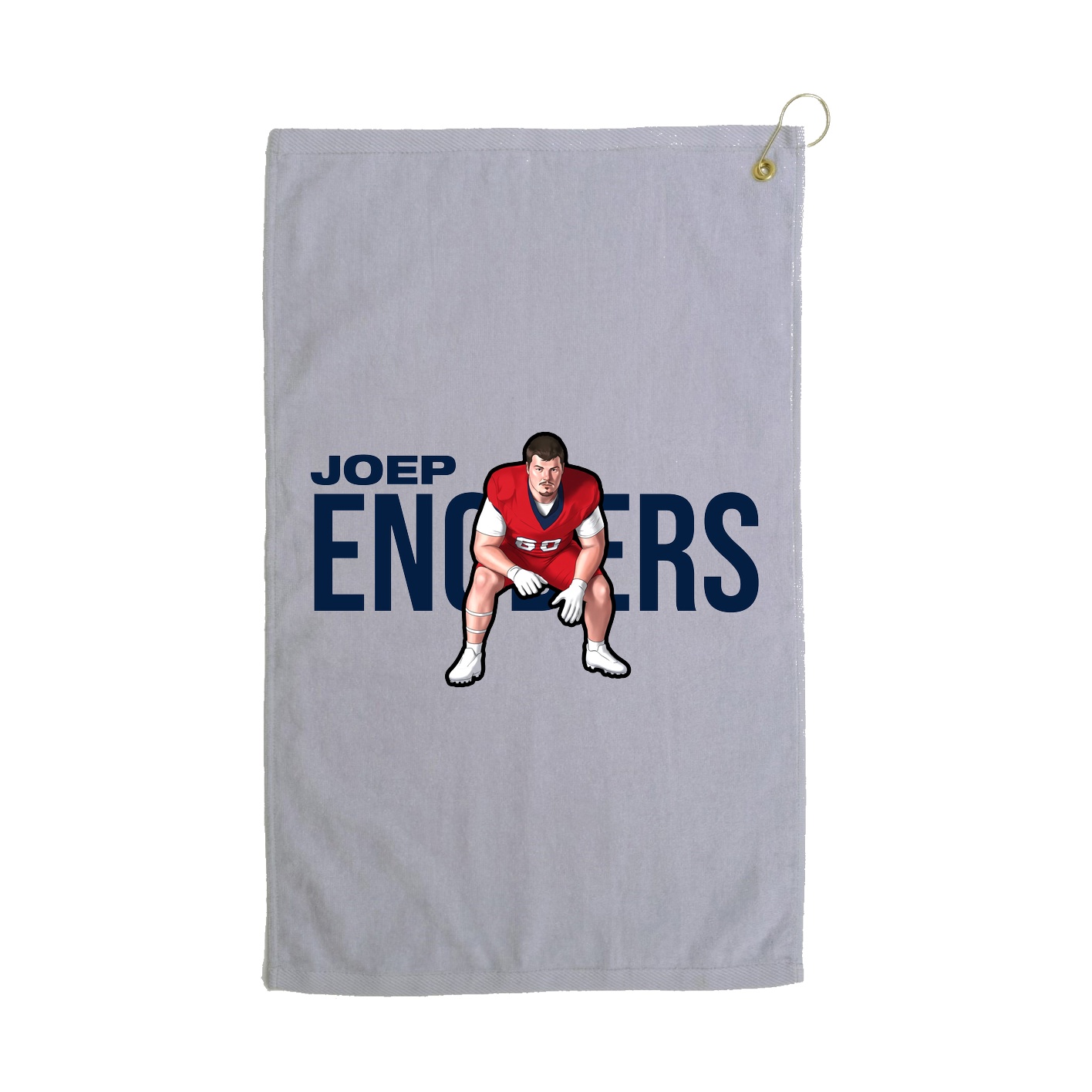 Golf Towel — Player Name in Grey