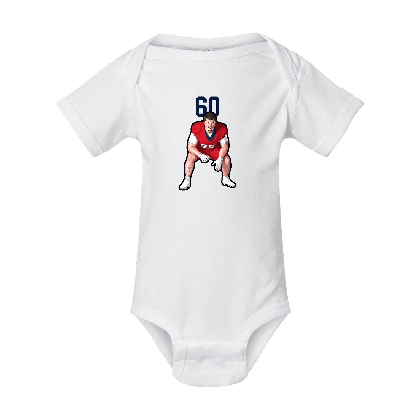 Baby Onesie — Number Top in White