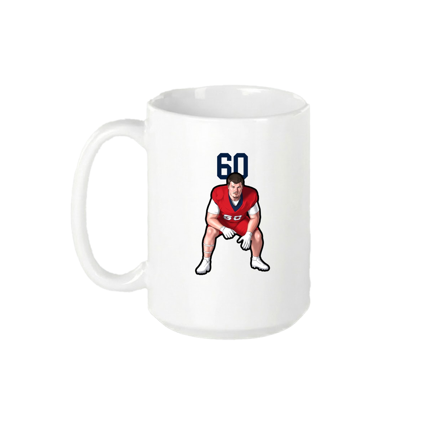 15oz Coffee Mug — Number Top in White