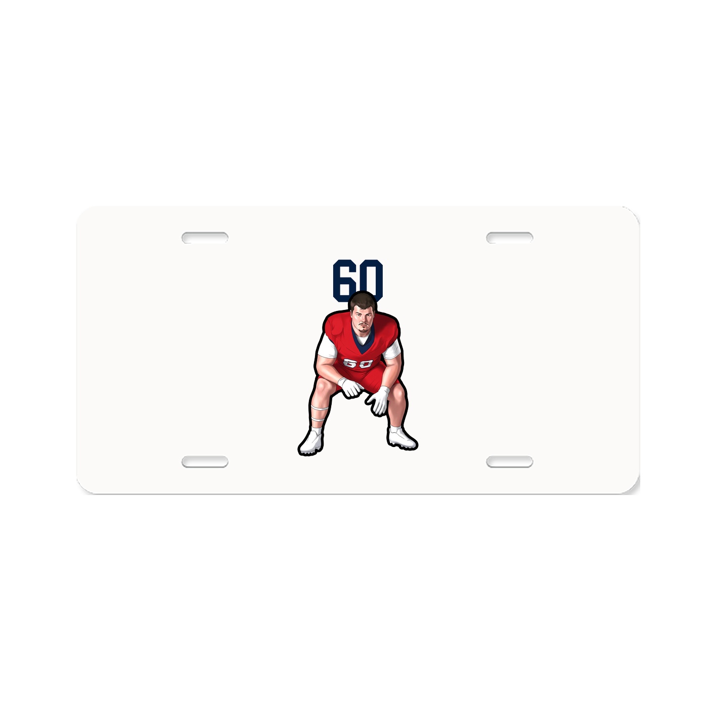 License Plate — Number Top in Classic