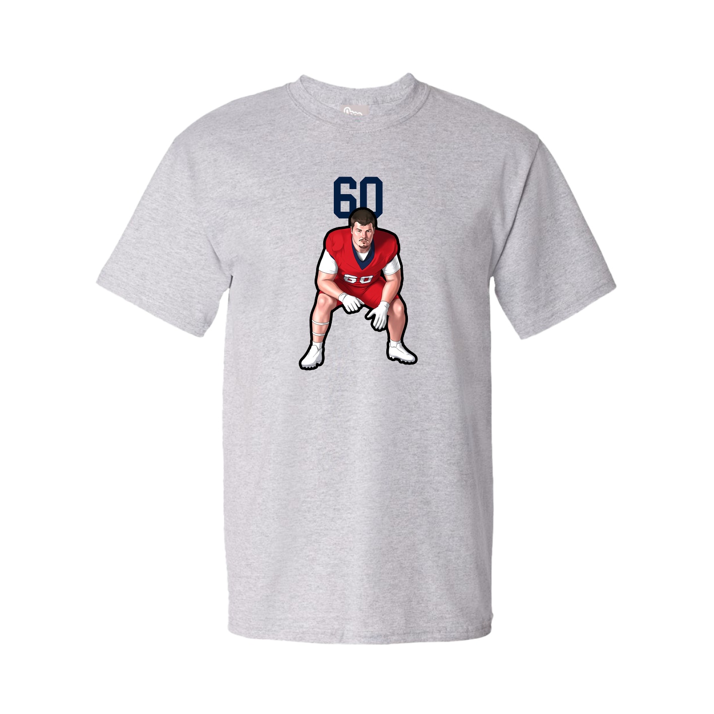 Youth Tee — Number Top in Grey