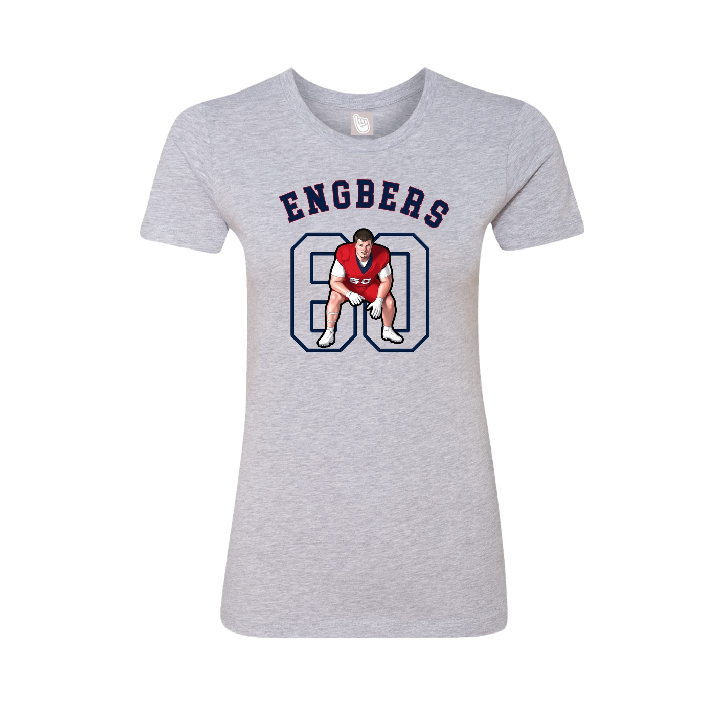 Fitted Women's Tee — Shirsey Arch in Grey