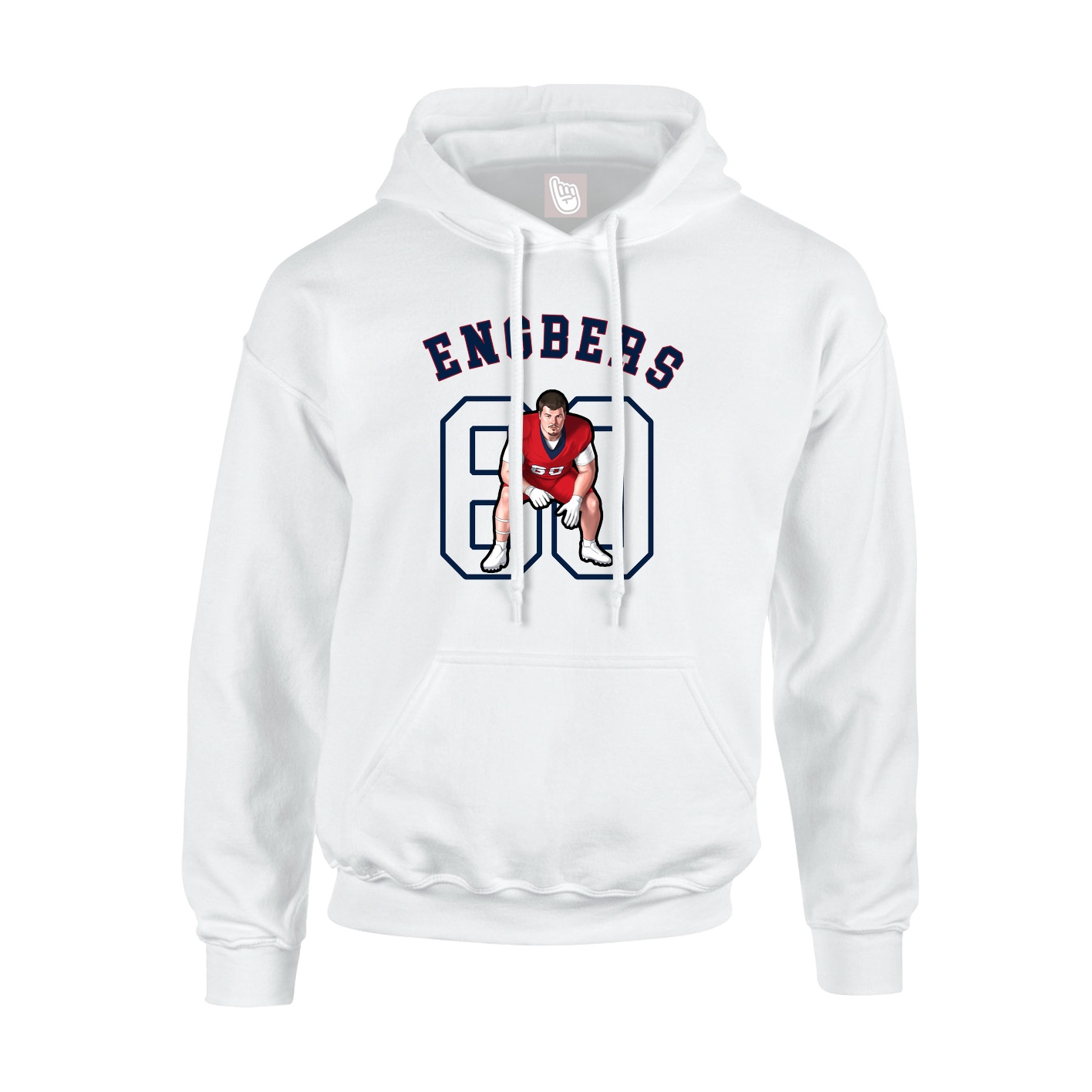 Hoodie — Shirsey Arch in White