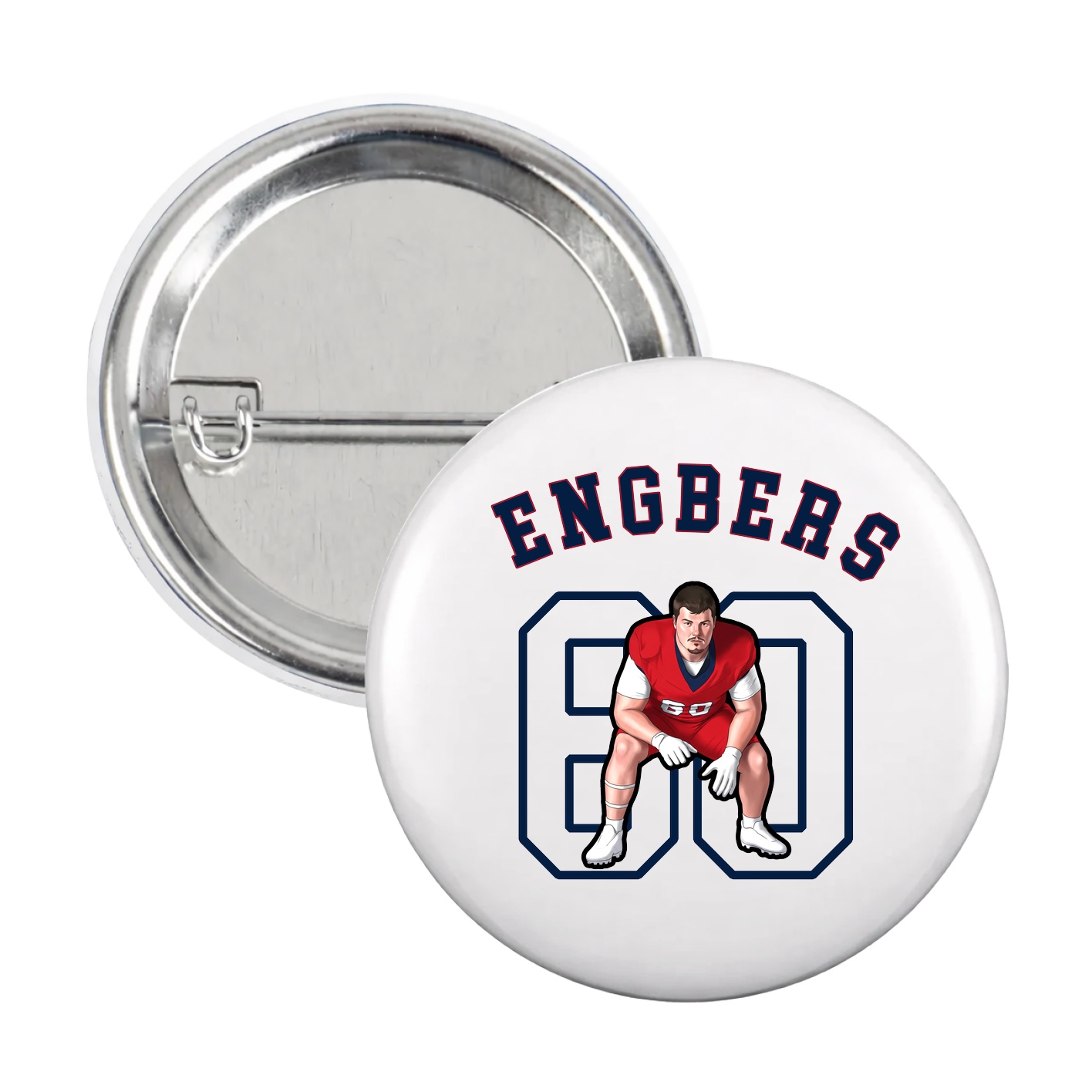 Game Day Button — Shirsey Arch in White