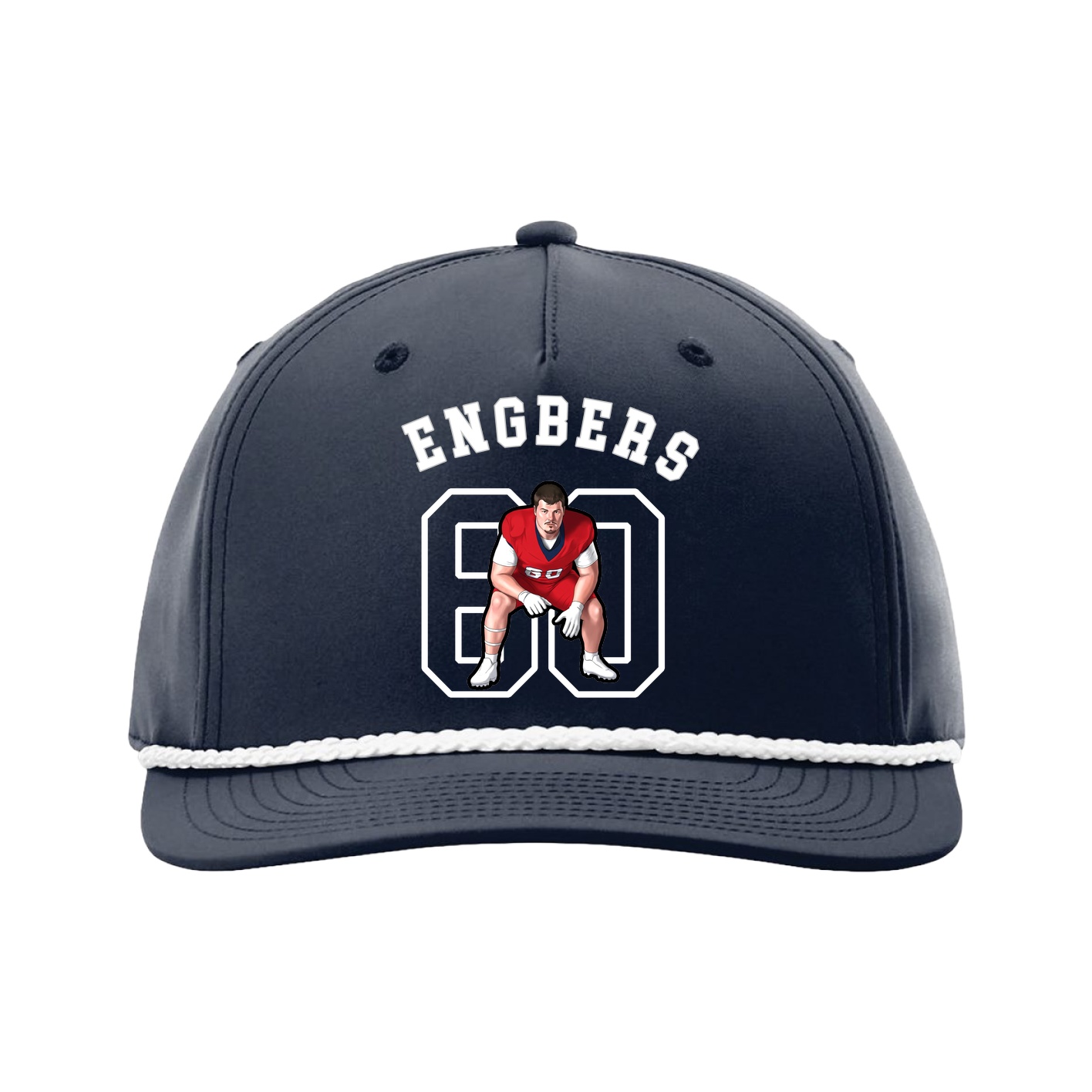 Five-Panel Classic Rope Cap — Shirsey Arch in Navy