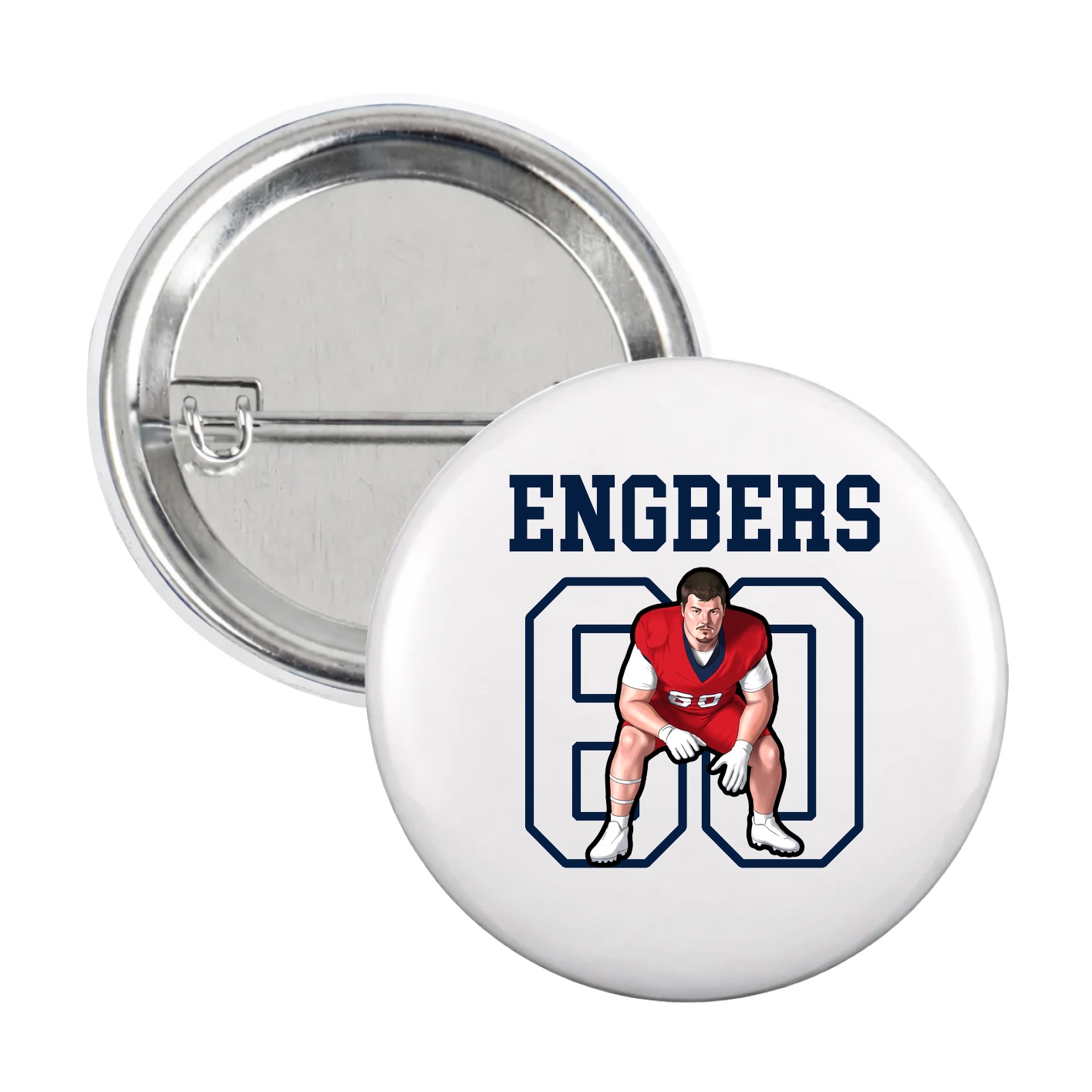 Game Day Button — Shirsey in White