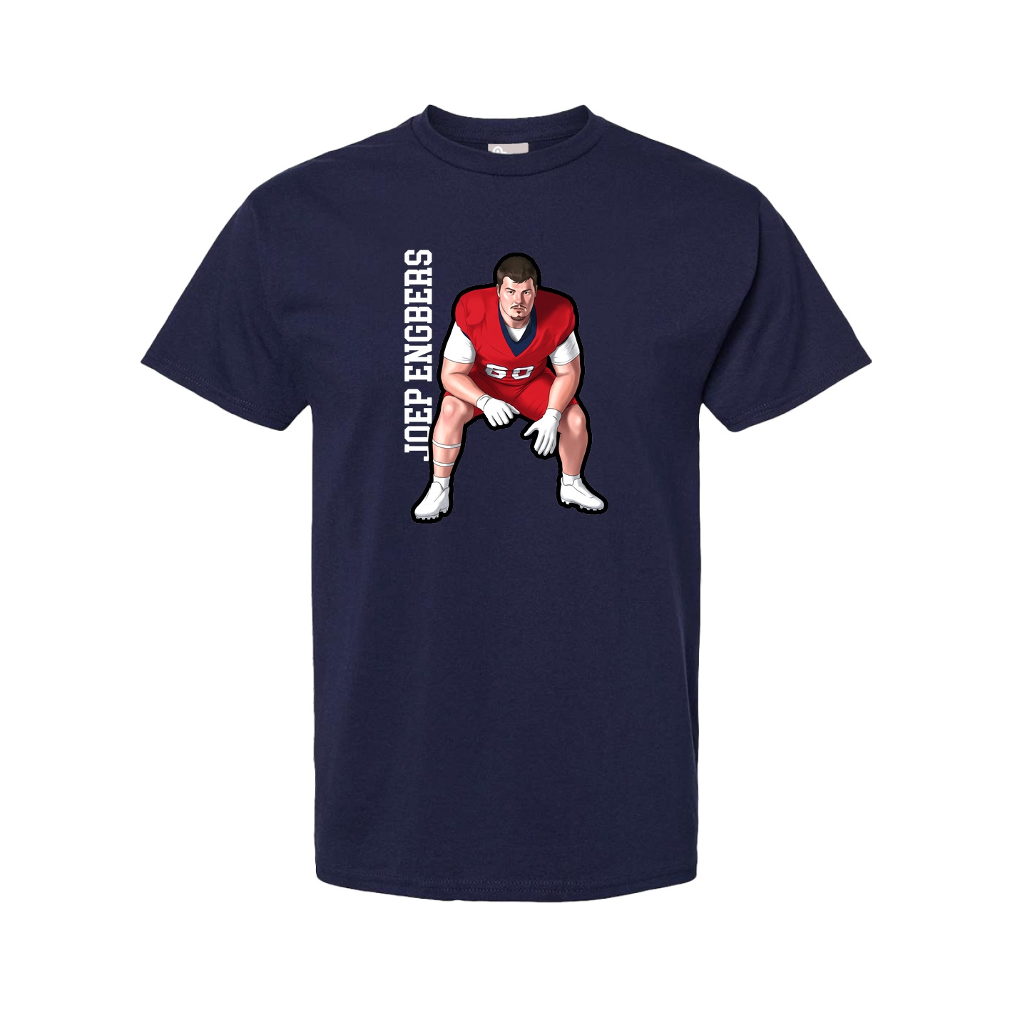 Tee — Name Vertical in Navy